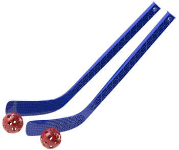 Набор для игры в хоккей Непоседа №2 2 клюшки/2 шарика