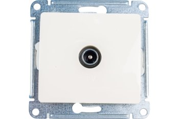 Розетка TV одиночная встраиваемая Schneider Electric Glossa цвет бежeвый, арт. GSL000291
