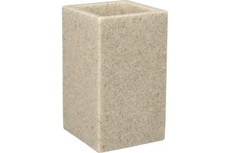 Стакан для зубных щеток Sandy  полирезина цвет бежевый