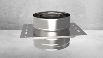 Площадка монтажная 115мм 200мм 1,0/0,5мм нержавеющая+оцинкованная сталь