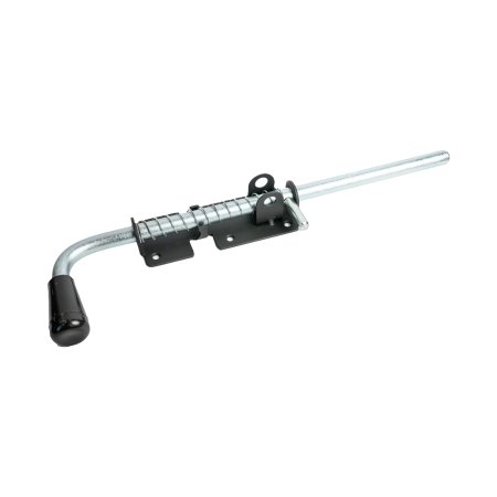 Засов с проушиной  пружинный Домарт 500х180 мм черный