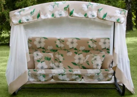 Качели садовые Турин Премиум FLOWER 3-х местные 280кг Качели садовые Турин Премиум FLOWER 3-х местные 280кг