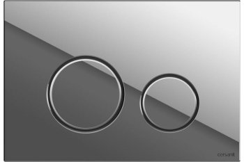 Клавиша для инсталляции  Cersanit TWINS цвет хром глянец