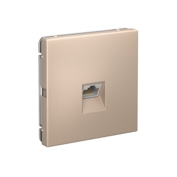 Розетка компьютерная встраиваемая Systeme Electric ARTGALLERY цвет песочный, арт. GAL001286