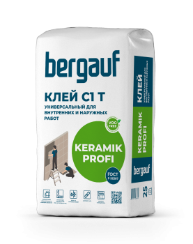 Клей для керамогранита Keramik Profi Bergauf 25 кг