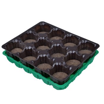 Мини-теплица с торфяными таблетками 36х23х15см 12 ячеек