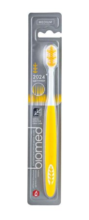 Зубная щетка Biomed Silver, жесткость средняя