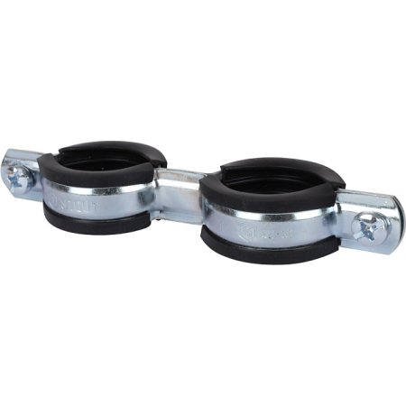 Хомут с дюбелем и шурупом STOUT d1" 1 шт цвет хром