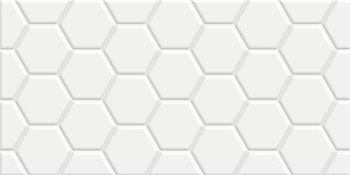 Плитка настенная Edelweiss, Hexagon, White 60х30х0,9 см