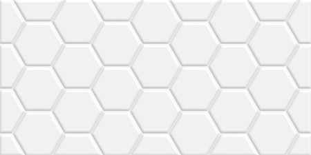 Плитка настенная Edelweiss, Hexagon, White 60х30х0,9 см