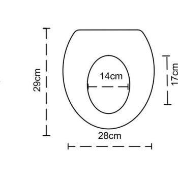 Сиденье для унитаза Детское ПВХ цвет синий