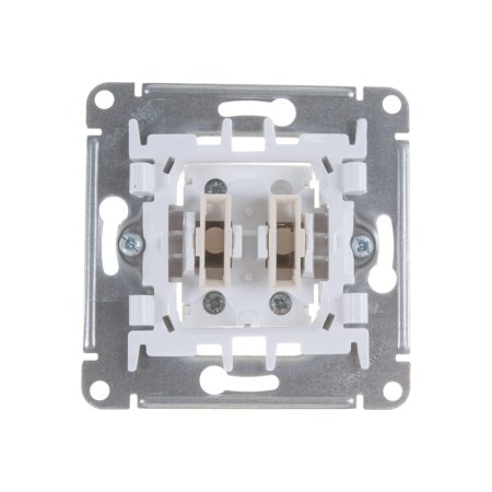 Выключатель встраиваемый Schneider Electric AtlasDesign 2 кл. белый, без подсветки, арт. ATN000151