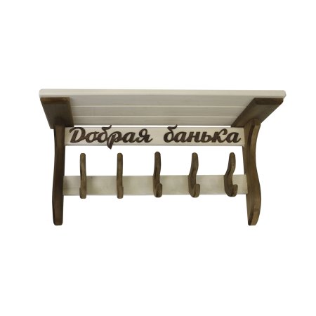 Полка настенная Лесдар 20х43 см липа