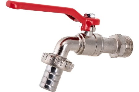 Кран шаровый водоразборный ручка - рычаг MasterProf 1/2" красный цинковый сплав