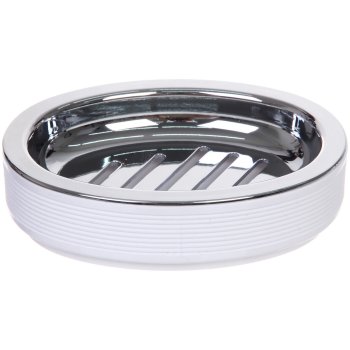 Мыльница Амадей пластик цвет белый настольная