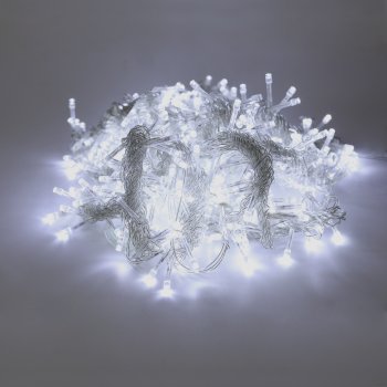 Гирлянда для дома занавес 2,5х3м белый холодный 480 LED ламп прозрачный провод