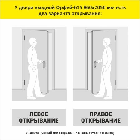 Дверь входная Орфей-615 860х2050