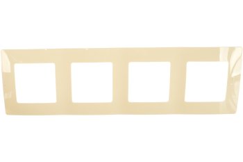 Рамка Legrand Etika 4 поста, цвет слоновая кость, арт. 672514