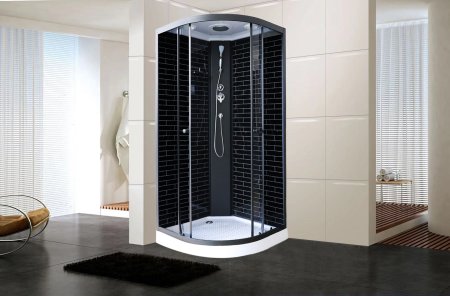Кабина душевая ODA 5020 низкий поддон 90х90х215см затемненное стекло