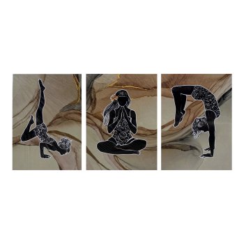 Модульная картина Йога 40х 30см