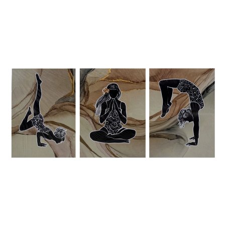 Модульная картина Йога 40х 30см