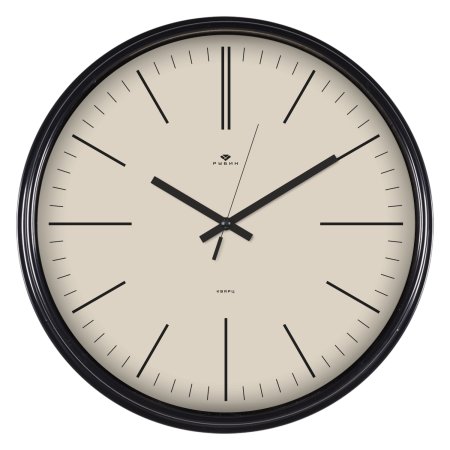 Часы настенные  Классика Ø29см цвет бежевый/черный