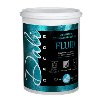 Лак DALI-DECOR Fluid защитно-декоративный бесцветный 0,9 кг полуглянцевый