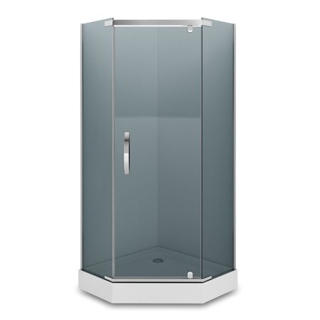 Ограждение душевое ALEX BAITLER Изумруд низкий поддон 90х90х200см затемненное стекло