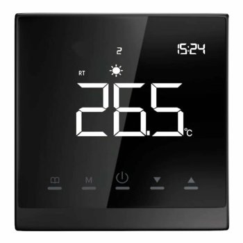 Терморегулятор Grandeks электронный режимы - 6 черный 16А