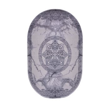 Ковер интерьерный  BONNY 1014/145о овал 3х2м серый