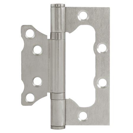 Петля дверная бабочка, цвет матовый никель, Нора-М