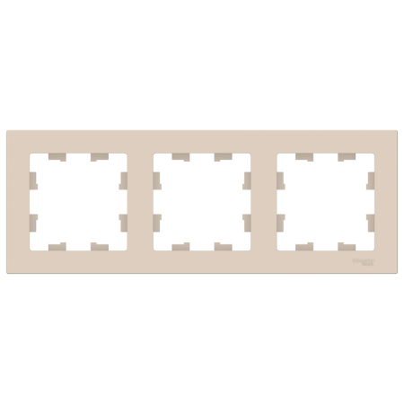 Рамка Schneider Electric AtlasDesign 3 поста, цвет бежeвый, арт. ATN000203