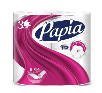 Бумага туалетная Papia 4шт Бумага туалетная Papia 4шт