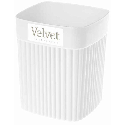 Стакан для зубных щеток VELVET пластик цвет белый