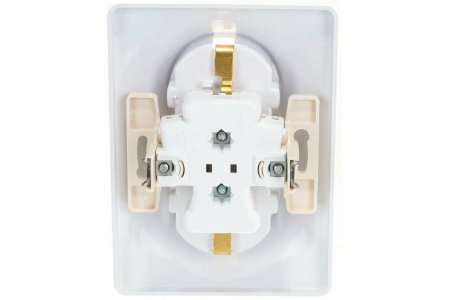 Розетка силовая двойная встраиваемая Schneider Electric Glossa с заземлением, цвет белый, арт. GSL000124