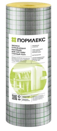 Теплоизоляция для теплого пола Порилекс Экофол НПЭ ЛП-А 1,2мх3мм