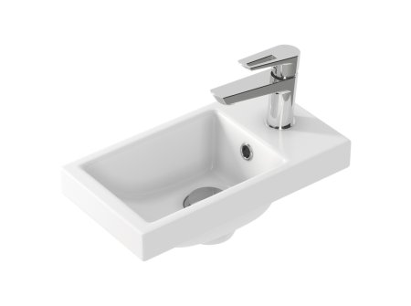 Раковина Cersanit COMO фарфор 400мм прямоугольная цвет белый Раковина Cersanit COMO фарфор 400мм прямоугольная цвет белый