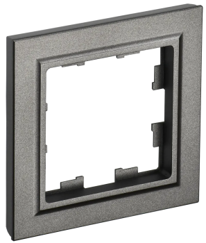 Рамка IEK Brite 1 пост, цвет темная бронза, арт. BR-M12-K45