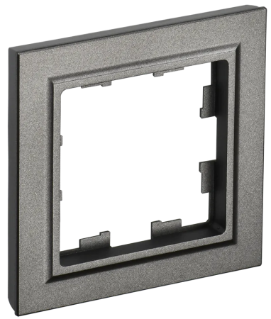 Рамка IEK Brite 1 пост, цвет темная бронза, арт. BR-M12-K45