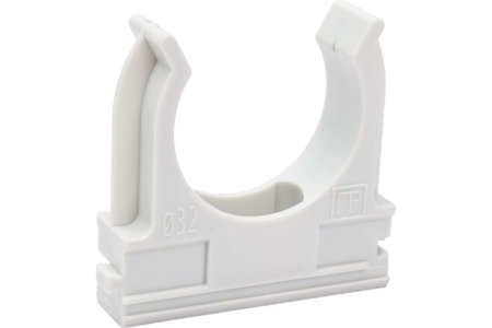 Держатель для труб 32 мм Промрукав серый уп.25шт. арт.PR.02732