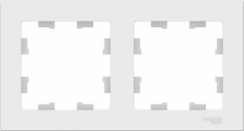 Рамка Schneider Electric AtlasDesign 2 поста, цвет белый, арт. ATN000102