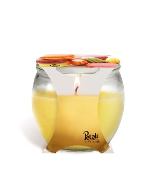 Свеча в стакане Ванильные макарони 1 шт