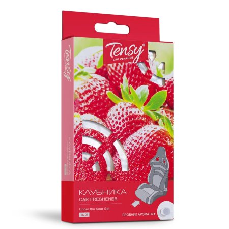 Ароматизатор под сиденье гелевый Tensy/Dolce Life Клубника