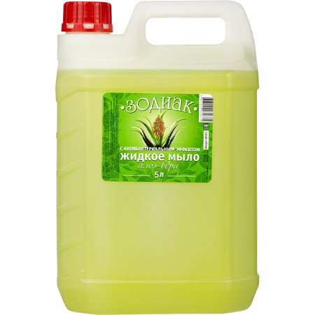 Мыло жидкое Зодиак 5000мл Алоэ вера антибактериальное