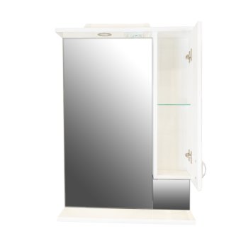 Шкаф-зеркало подвесной Мария 89х60х16см белый