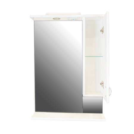 Шкаф-зеркало подвесной Мария 89х60х16см белый