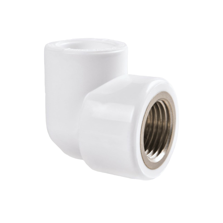 Угол PPR 90 градусов с внутренней резьбой 20мм 1/2" дюйм