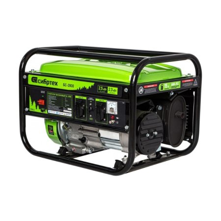 Генератор бензиновый Сибртех БС 2800 2,3кВт Генератор бензиновый Сибртех БС 2800 2,3кВт