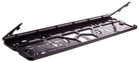 Рамка для номера пластик черный 540 мм 135 мм