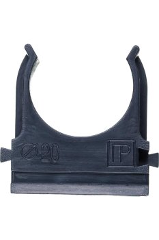 Держатель для труб 20 мм Промрукав черный уп.100шт. арт.PR.02720ч